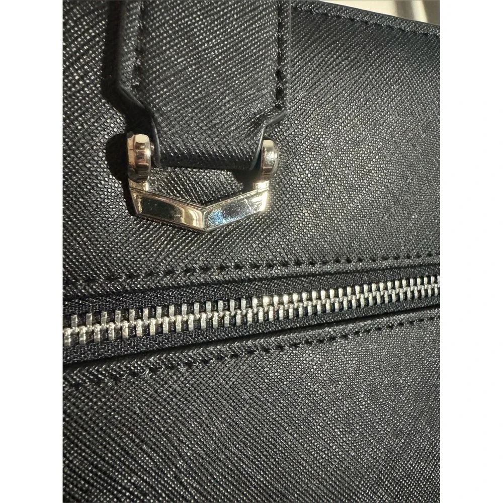 BOSTANTEN Black Briefcase 15.6 Inch Laptop Leather Slim Business Messenger Bag